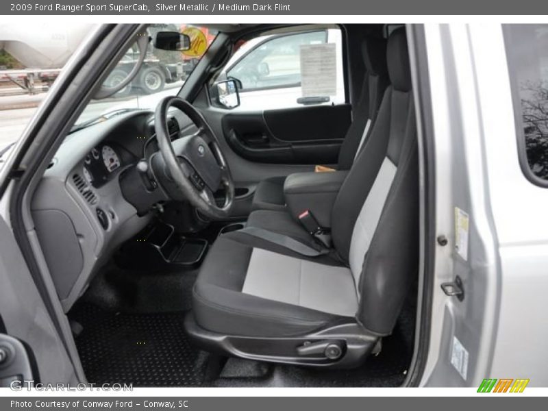 Silver Metallic / Medium Dark Flint 2009 Ford Ranger Sport SuperCab