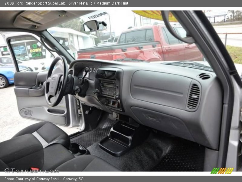 Silver Metallic / Medium Dark Flint 2009 Ford Ranger Sport SuperCab