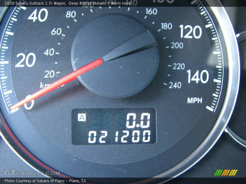 Deep Bronze Metallic / Warm Ivory 2008 Subaru Outback 2.5i Wagon
