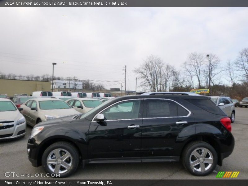 Black Granite Metallic / Jet Black 2014 Chevrolet Equinox LTZ AWD