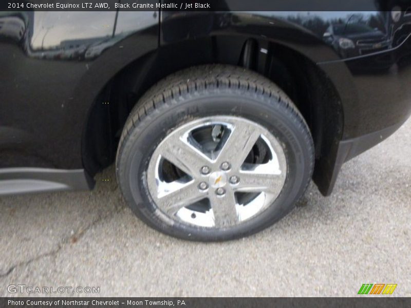 Black Granite Metallic / Jet Black 2014 Chevrolet Equinox LTZ AWD