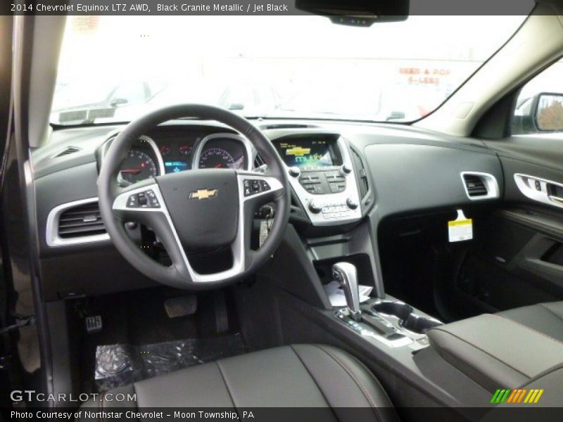 Black Granite Metallic / Jet Black 2014 Chevrolet Equinox LTZ AWD