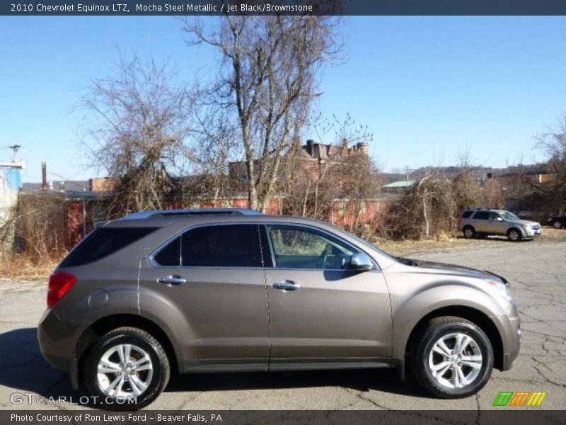 Mocha Steel Metallic / Jet Black/Brownstone 2010 Chevrolet Equinox LTZ