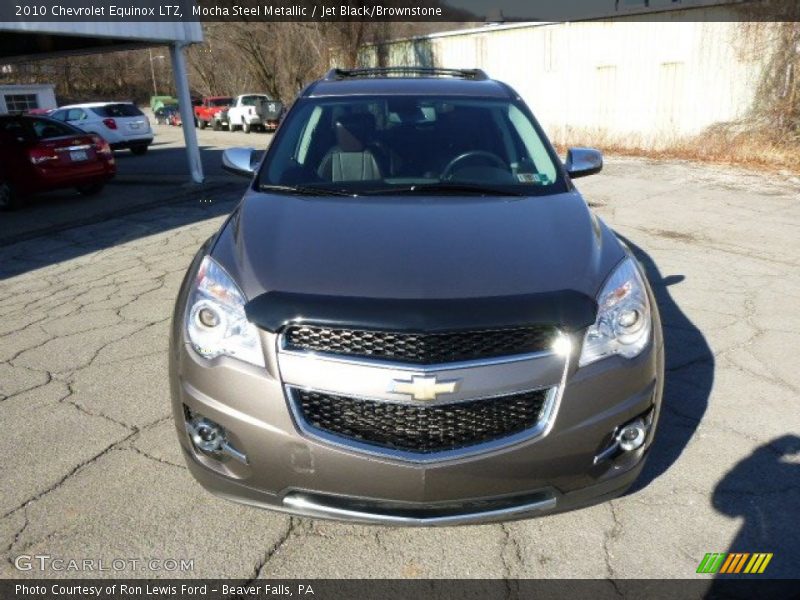 Mocha Steel Metallic / Jet Black/Brownstone 2010 Chevrolet Equinox LTZ