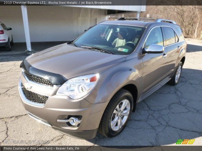 Mocha Steel Metallic / Jet Black/Brownstone 2010 Chevrolet Equinox LTZ