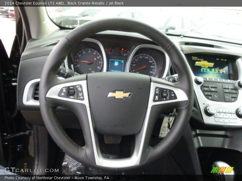Black Granite Metallic / Jet Black 2014 Chevrolet Equinox LTZ AWD