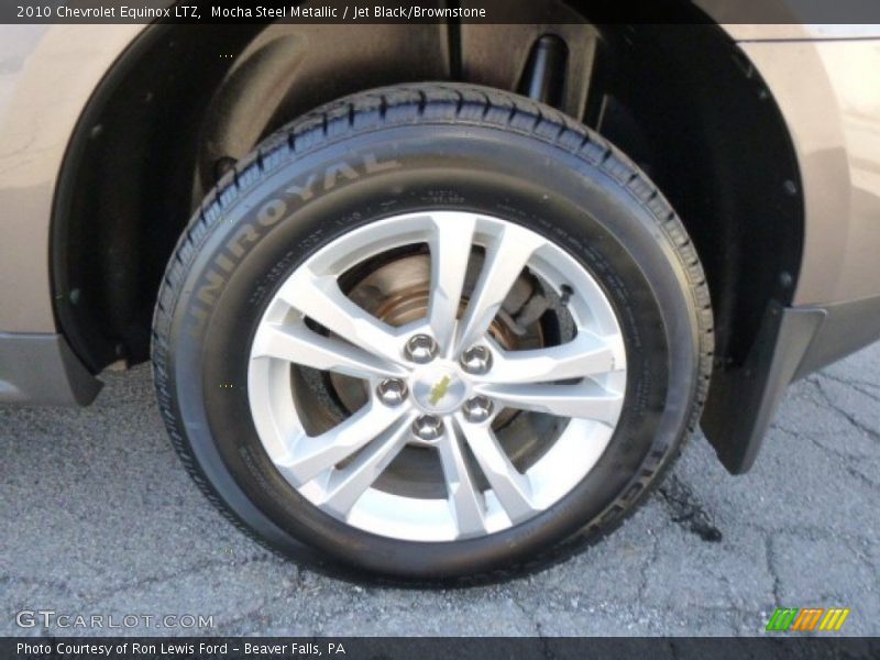 Mocha Steel Metallic / Jet Black/Brownstone 2010 Chevrolet Equinox LTZ