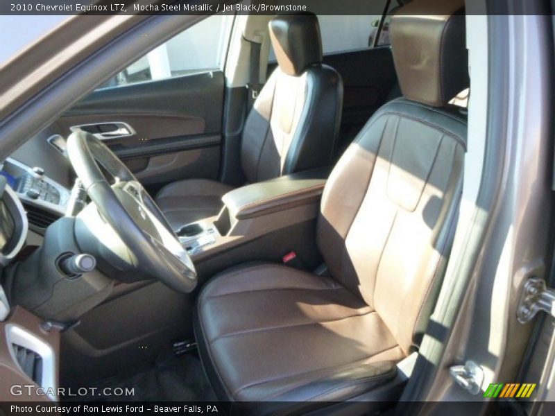 Mocha Steel Metallic / Jet Black/Brownstone 2010 Chevrolet Equinox LTZ