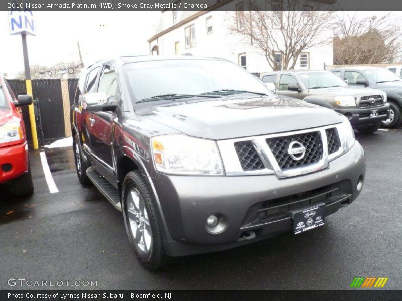 Smoke Gray Metallic / Charcoal 2010 Nissan Armada Platinum 4WD
