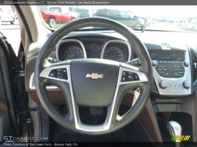 Mocha Steel Metallic / Jet Black/Brownstone 2010 Chevrolet Equinox LTZ
