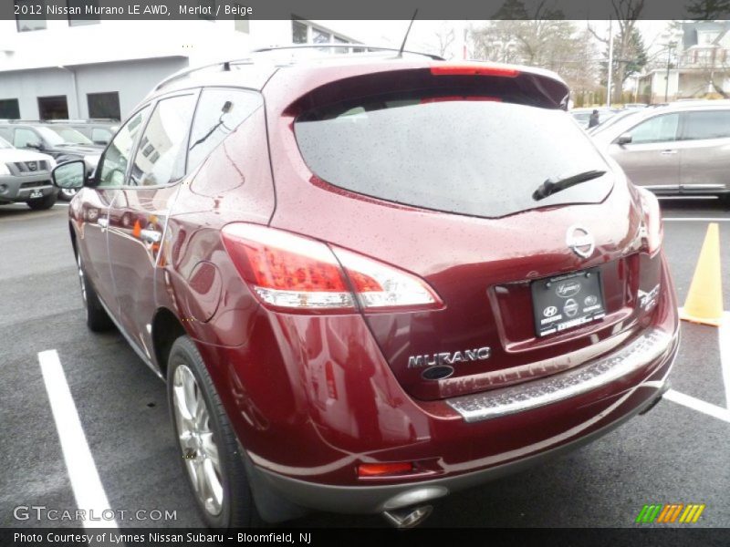 Merlot / Beige 2012 Nissan Murano LE AWD
