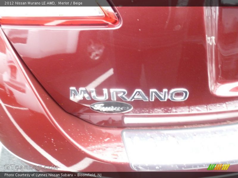 Merlot / Beige 2012 Nissan Murano LE AWD