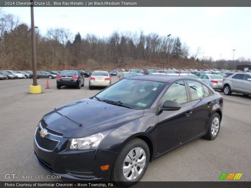 Blue Ray Metallic / Jet Black/Medium Titanium 2014 Chevrolet Cruze LS