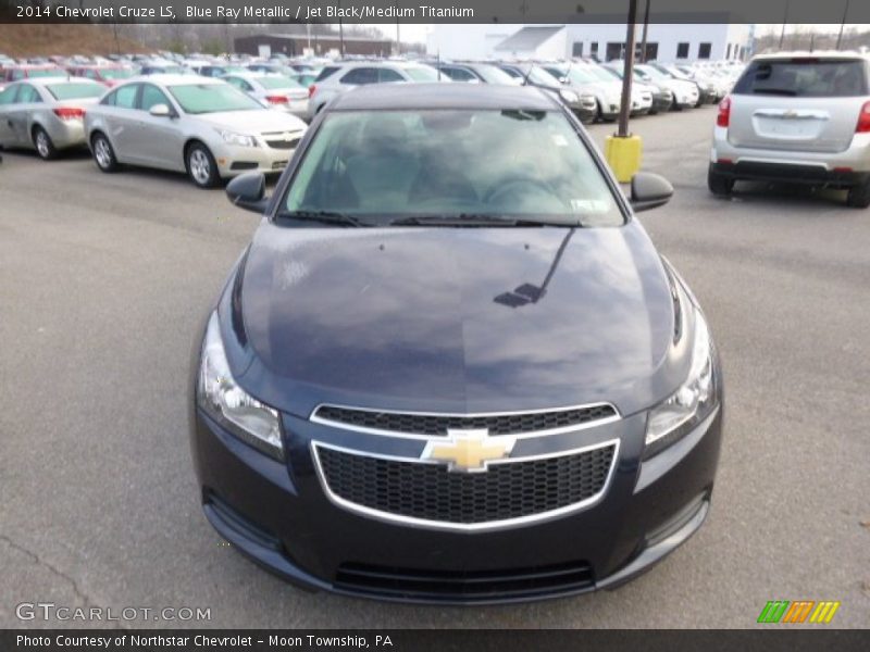 Blue Ray Metallic / Jet Black/Medium Titanium 2014 Chevrolet Cruze LS