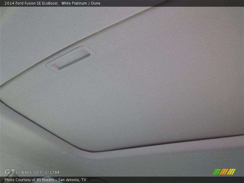 White Platinum / Dune 2014 Ford Fusion SE EcoBoost