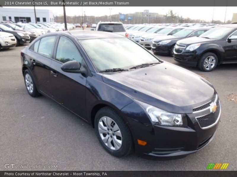 Blue Ray Metallic / Jet Black/Medium Titanium 2014 Chevrolet Cruze LS