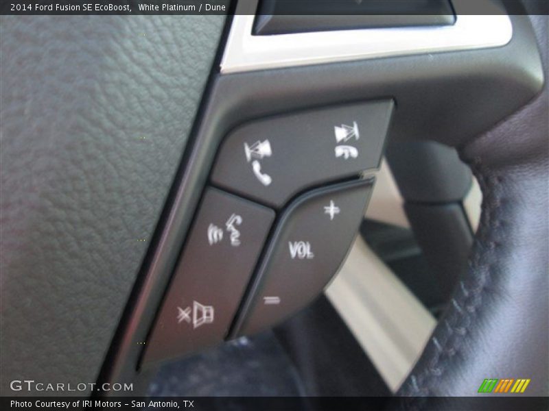 White Platinum / Dune 2014 Ford Fusion SE EcoBoost