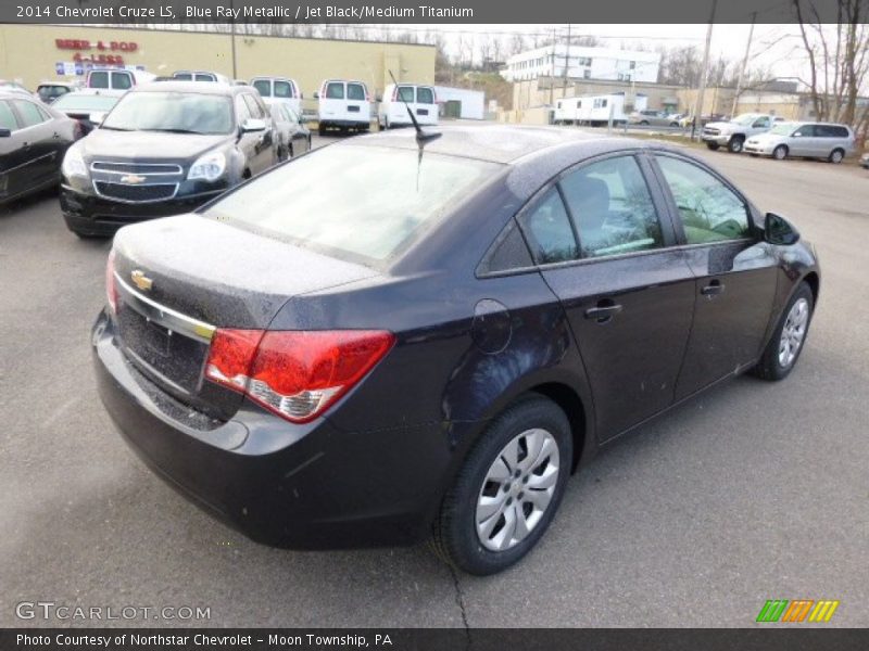 Blue Ray Metallic / Jet Black/Medium Titanium 2014 Chevrolet Cruze LS