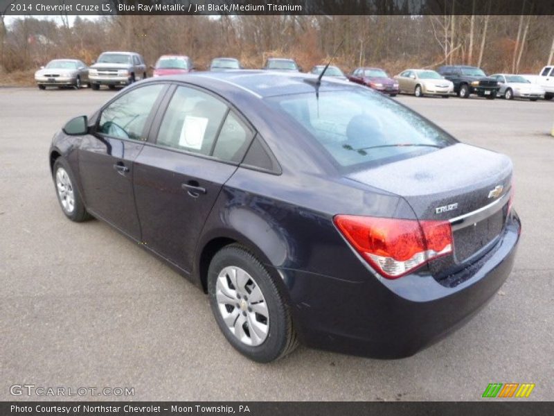 Blue Ray Metallic / Jet Black/Medium Titanium 2014 Chevrolet Cruze LS