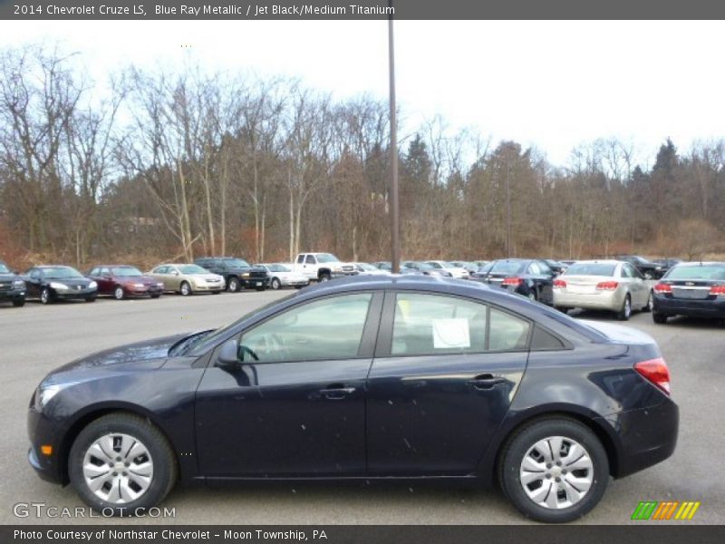 Blue Ray Metallic / Jet Black/Medium Titanium 2014 Chevrolet Cruze LS