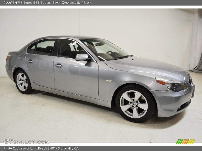 Silver Grey Metallic / Black 2006 BMW 5 Series 525i Sedan