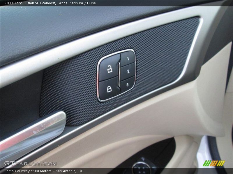 White Platinum / Dune 2014 Ford Fusion SE EcoBoost