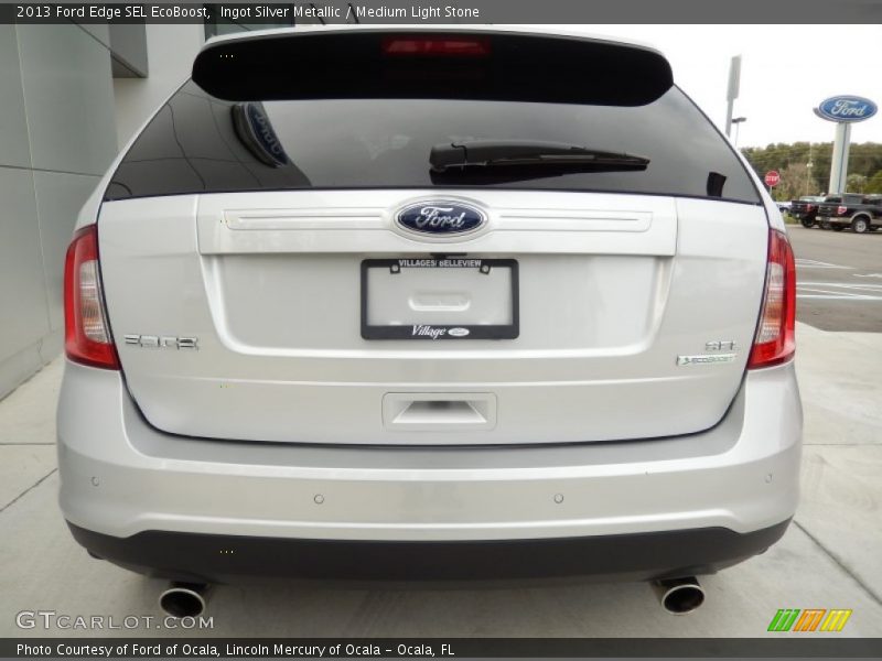 Ingot Silver Metallic / Medium Light Stone 2013 Ford Edge SEL EcoBoost