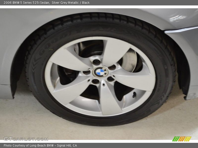Silver Grey Metallic / Black 2006 BMW 5 Series 525i Sedan