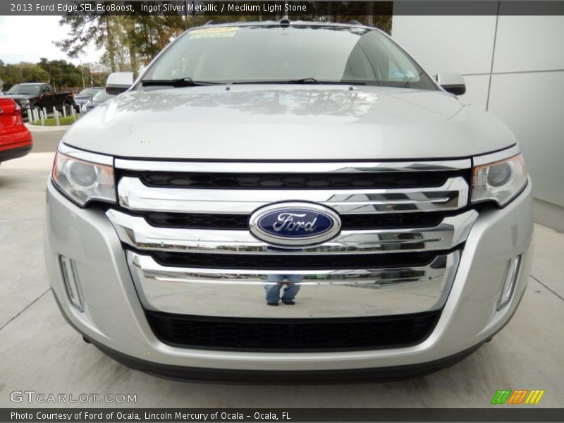 Ingot Silver Metallic / Medium Light Stone 2013 Ford Edge SEL EcoBoost