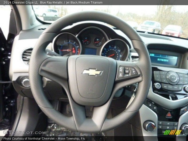 Blue Ray Metallic / Jet Black/Medium Titanium 2014 Chevrolet Cruze LS