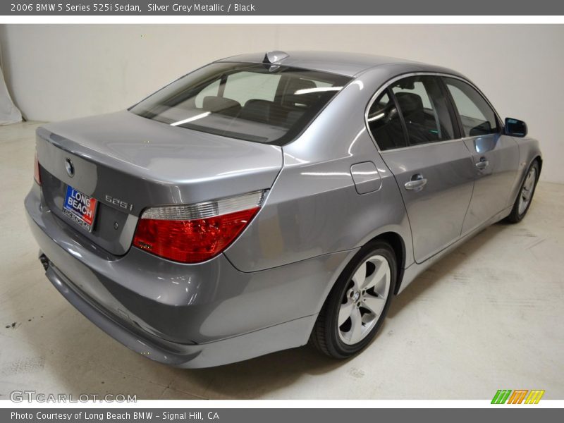 Silver Grey Metallic / Black 2006 BMW 5 Series 525i Sedan