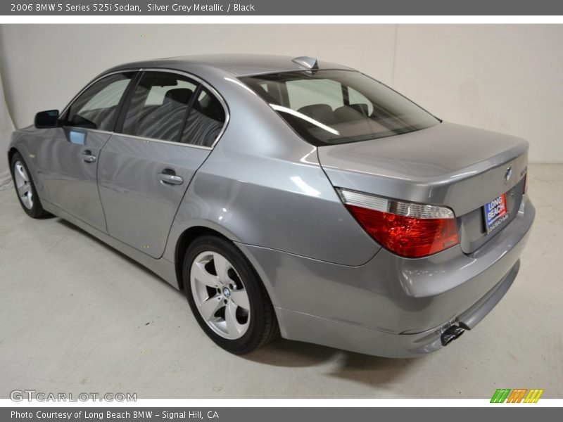 Silver Grey Metallic / Black 2006 BMW 5 Series 525i Sedan