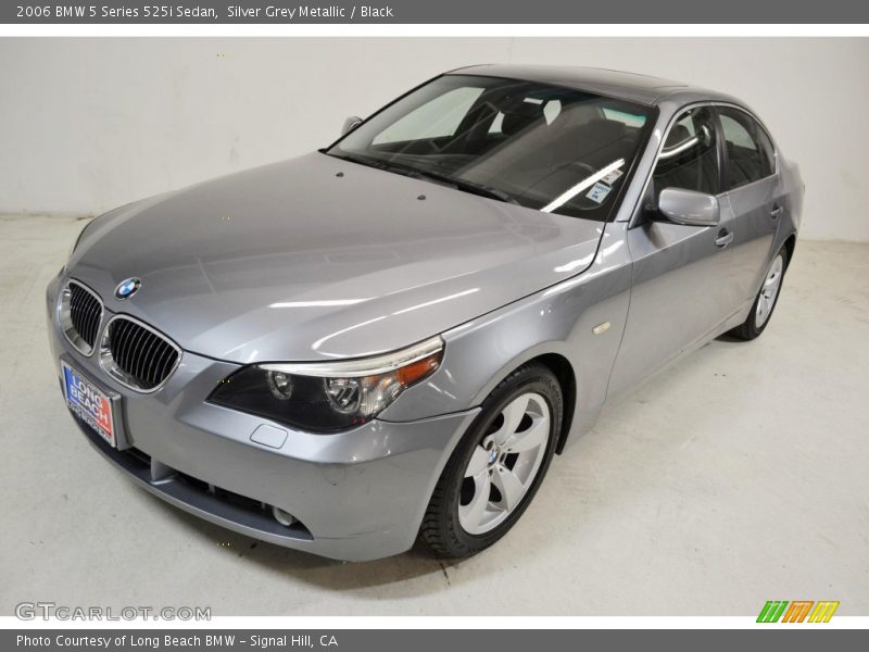 Silver Grey Metallic / Black 2006 BMW 5 Series 525i Sedan