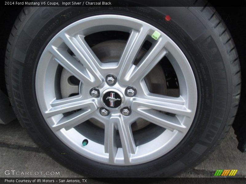 Ingot Silver / Charcoal Black 2014 Ford Mustang V6 Coupe
