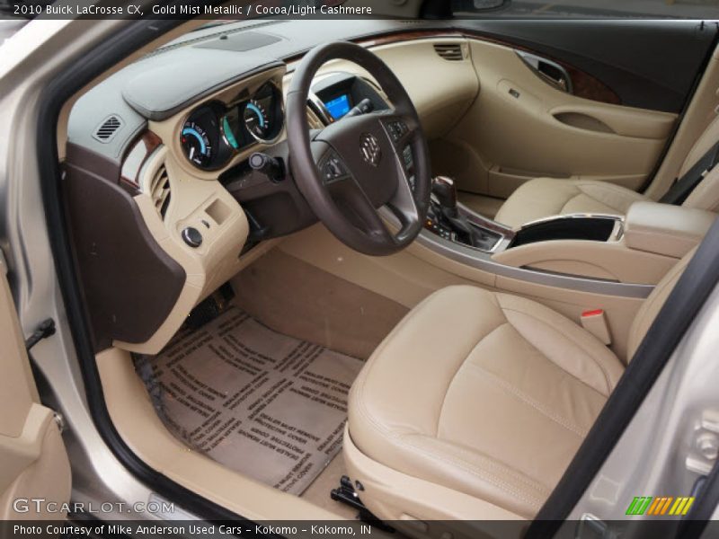 Gold Mist Metallic / Cocoa/Light Cashmere 2010 Buick LaCrosse CX