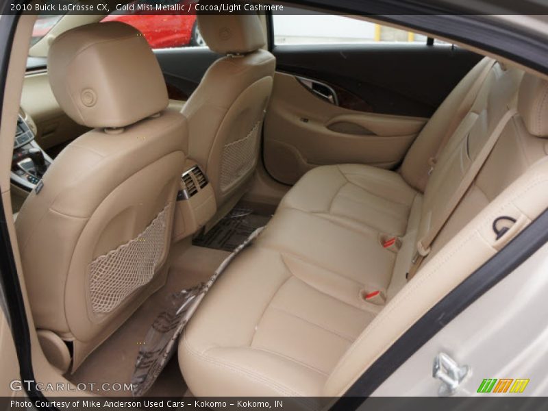 Gold Mist Metallic / Cocoa/Light Cashmere 2010 Buick LaCrosse CX