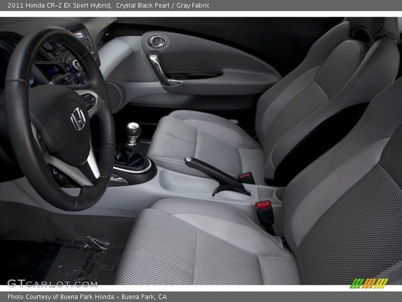 Crystal Black Pearl / Gray Fabric 2011 Honda CR-Z EX Sport Hybrid