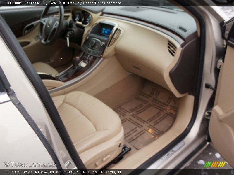 Gold Mist Metallic / Cocoa/Light Cashmere 2010 Buick LaCrosse CX