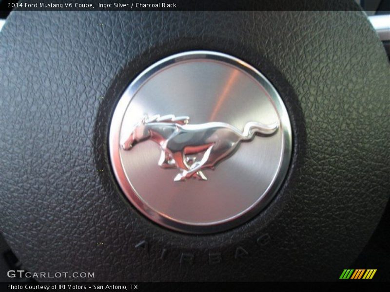 Ingot Silver / Charcoal Black 2014 Ford Mustang V6 Coupe
