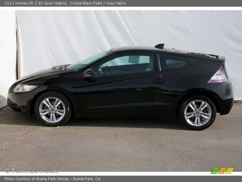 Crystal Black Pearl / Gray Fabric 2011 Honda CR-Z EX Sport Hybrid