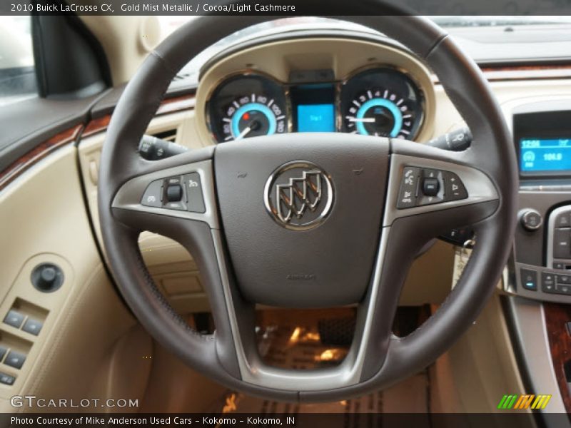 Gold Mist Metallic / Cocoa/Light Cashmere 2010 Buick LaCrosse CX