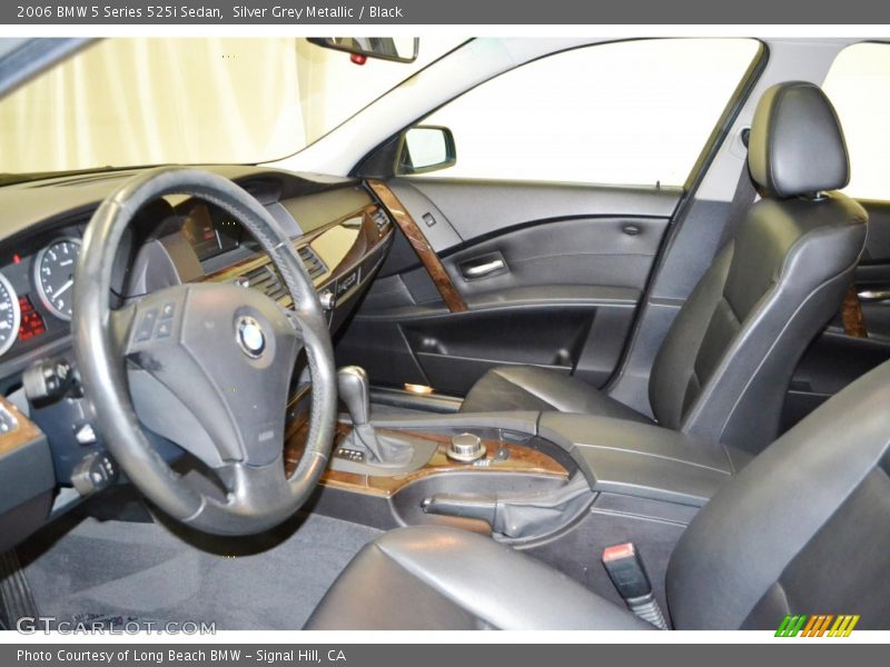 Silver Grey Metallic / Black 2006 BMW 5 Series 525i Sedan