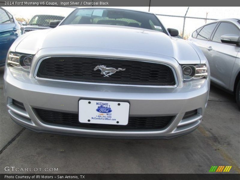 Ingot Silver / Charcoal Black 2014 Ford Mustang V6 Coupe