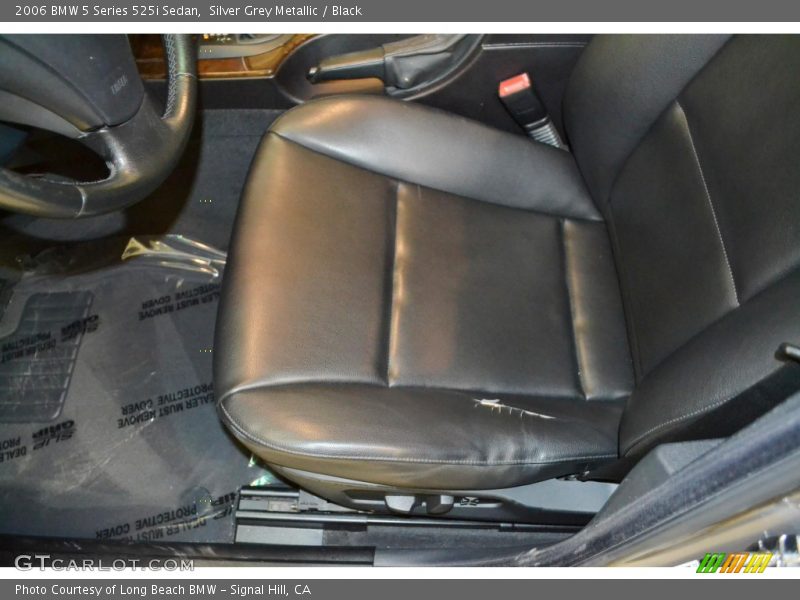 Silver Grey Metallic / Black 2006 BMW 5 Series 525i Sedan