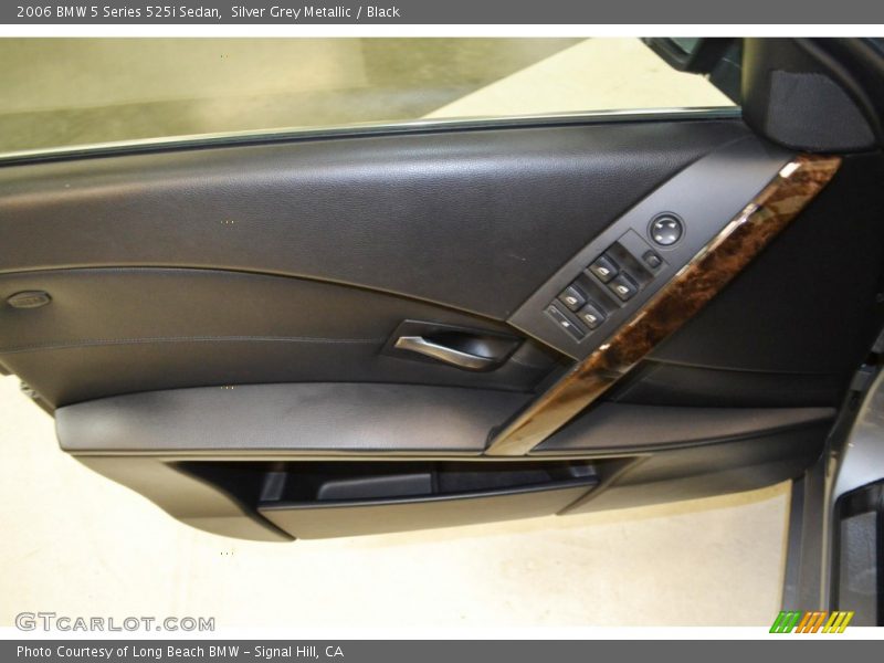 Silver Grey Metallic / Black 2006 BMW 5 Series 525i Sedan