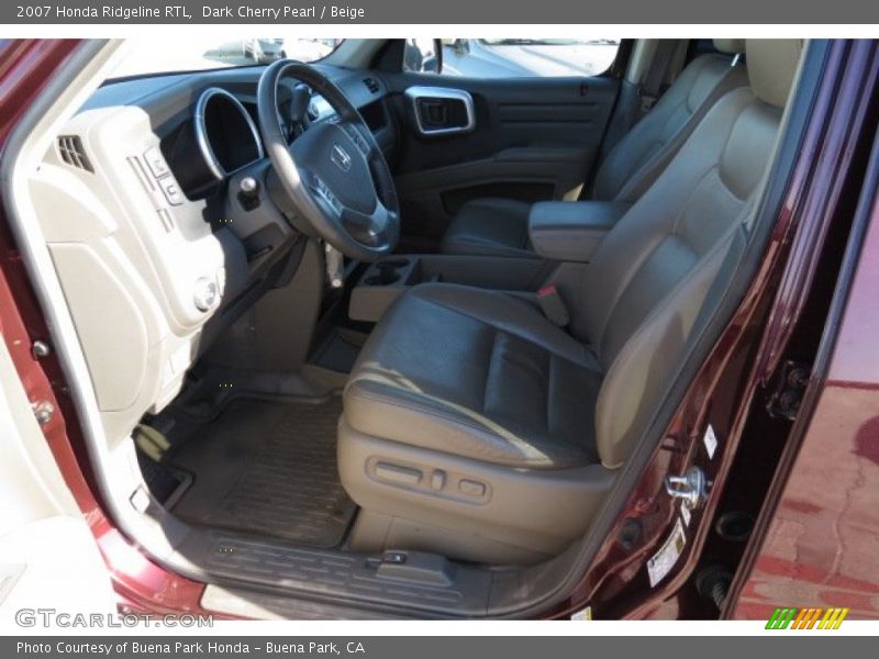 Dark Cherry Pearl / Beige 2007 Honda Ridgeline RTL