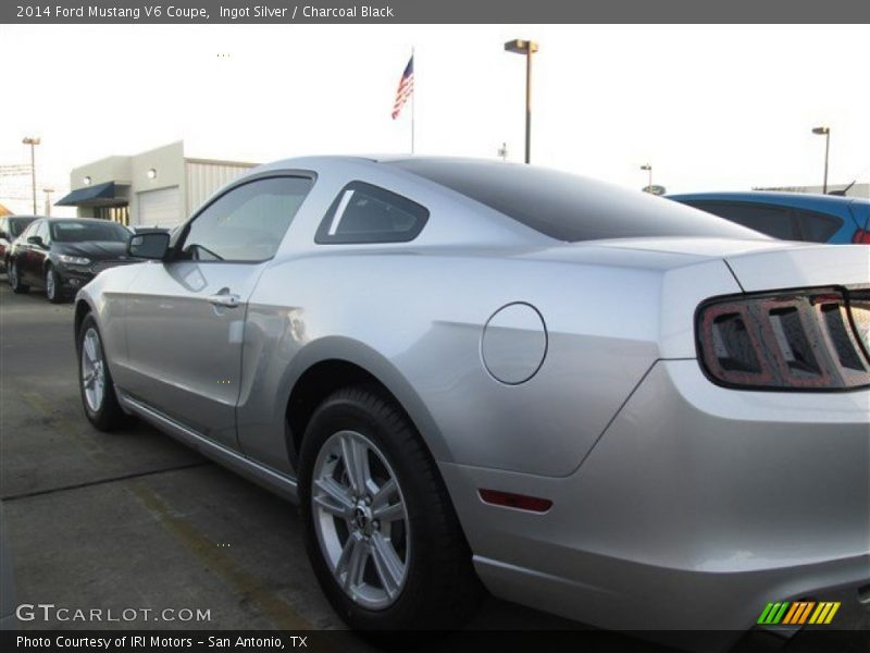 Ingot Silver / Charcoal Black 2014 Ford Mustang V6 Coupe