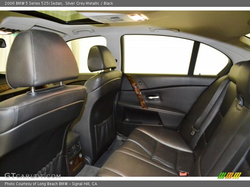 Silver Grey Metallic / Black 2006 BMW 5 Series 525i Sedan