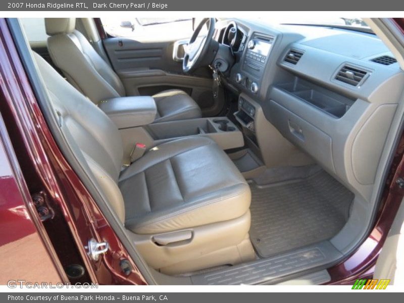 Dark Cherry Pearl / Beige 2007 Honda Ridgeline RTL