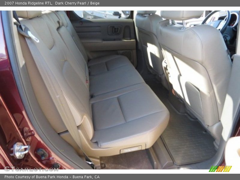 Dark Cherry Pearl / Beige 2007 Honda Ridgeline RTL
